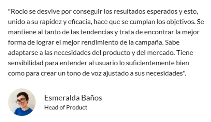 Testimonio de Esmeralda Baños