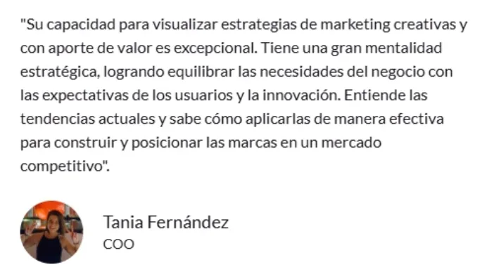 Testimonio de Tania Fernández
